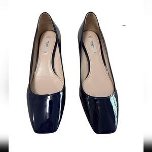 NEVER WORN! PRADA  blue, 1.5" HEELS - SIZE 6US